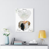 Lyrics -- Joseph and Jessica 02-20-2022 -- Canvas 18x24 -- Printify