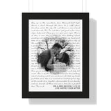 Lyrics Song -- Black Framed poster/ 12”x16” -- MR&MRS NELSON