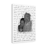 Music Lyrics Song -- Canvas  18"X24" -- Robert and Patti