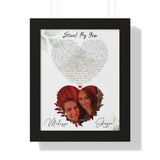 Lyrics -- Melissa & Angie  [ Est 2008 ] -- Black framed 11x14 -- Printify