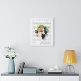 Lyrics -- Bartley & Sarah 06.05.2021 -- White framed 16x20 -- Printify