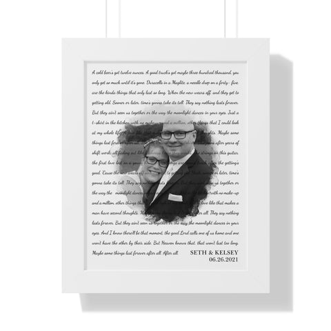 Seth & Kelsey 06.26.2021 - Framed 11x14 - printify