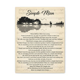 Printify Canvas Gallery Wraps 12x16 - Simple Man - Design 2