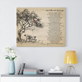 Lyrics -- Wind Beneath My Wings -- Canvas 30x24 -- printify