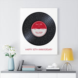 Vinyl -- Gene and Tiff 11.11.11 -- Canvas 24x30 -- Printify