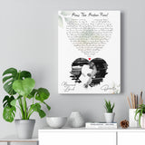 Lyrics -- Orvette & Bernard Liburd 07/13/2019 -- Canvas 12x16 -- Printify
