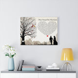Lyrics -- Never Promised You A Rose Garden -- Canvas 24x18 -- Printify