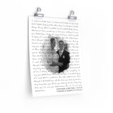 Lyrics Song -- poster/ 11''x14'' -- Stephanie & Brittany