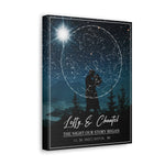 Canvas Gallery Wraps 11x14 Printify - THE NIGHT OUR STORY BEGAN - Lefty & Chantel