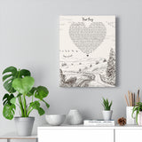 Lyrics -- Your Song -- Canvas 11x14 -- Printify