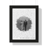 Music Lyrics Song -- Black Framed 12”x16” -- Mr. & Mrs. Hanshaw