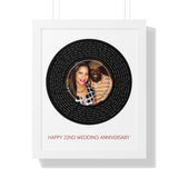 Vinyl -- Lee and Gina 12.04.21 -- White framed 16x20 -- Printify