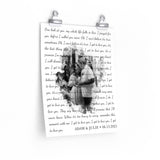 Lyrics -- Adam & Julie 06.13.2021 -- 11x14 -- Printify