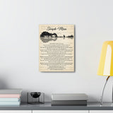 Printify Canvas Gallery Wraps 12x16 - Simple Man - Design 2