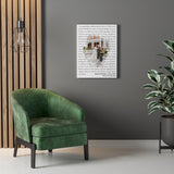 Lyrics -- Daniel & Brittany 06.05.2022 -- Canvas 18x24 -- Printify