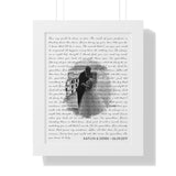 Lyrics -- Kaitlyn & Derek 06/09/2019 -- White framed 11"x14" -- Printify