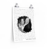 Lyrics -- Larry & Beverly 04.07.2012 -- 11x14 -- Printify