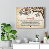 In My Life Poster -- 34 -- Canvas 16x12 -- printify
