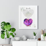 Lyrics -- Love us -- White framed 12x16 -- Printify