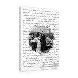 Lyrics -- Adam and jessica 3-20-2021 -- Canvas 18x24 -- Printify