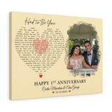 Lyrics Song -- Canvas 18"X24" -- Cecilia Marcelina & Elias George