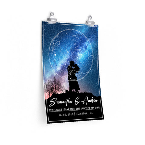 Star map -- Samantha & Andrew 15.05.2010 -- 12x18 -- Printify