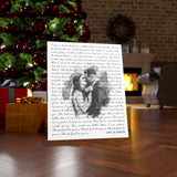 Lyrics Song -- Canvas  24"x30" -- Amy & Aaron