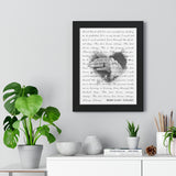 Lyrics -- Benny & Kay 10.10.2021 -- Black framed 12x16 -- Printify