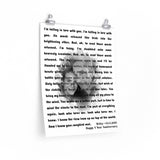 Lyrics -- Wifey 03/8/2018 -- 16x20 -- Printify