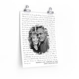 Lyrics -- Warren & Jan February 14th 2022 -- 11x14 -- Printify