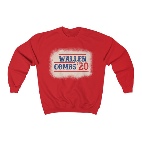 Wallen Combs 20 -- Unisex Crewneck Sweatshirt -- Red -- 1.1-- printify (monster)