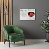 Lyrics Song -- Canvas 18"X24" -- Gary & Cathy