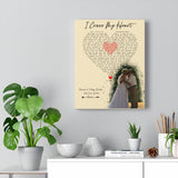 I Cross My Heart Lyrics -- Canvas 11"X14" -- Ronnie & Patsy Decker