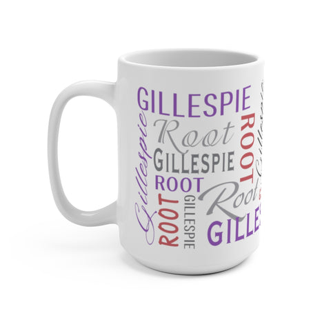 First Last Name Mug -- 15oz -- Purple/Pink -- Gillespie -- printify (spoke)