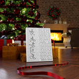 Lyrics -- Mikhail & Nicole -- Canvas 12x16 -- Printify