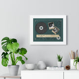 Cassette -- Luke and cheyanne 04/23/16 -- White framed 11x14 -- Printify