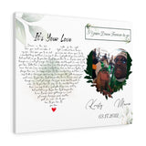 Lyrics -- Kristy & Mario 03-17-2022 -- Canvas 24x30 -- Printify