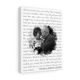 Lyrics -- Michael & Jeanette 12-18-2021 -- Canvas 11x14 -- Printify