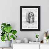 Music Lyrics Song -- Black Framed 12”x16” -- Jervon & Gillian
