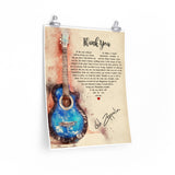 Lyrics Song -- Poster/ 16''x20'' -- Thank You (Led Zeppelin)