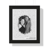 Lyrics -- Michael & Cori -- Black framed 11"x14" -- Printify
