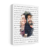 Lyrics -- Love you, all of it -- Canvas 8x10 -- Printify