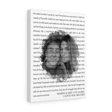 Lyrics -- Mason & Izzy 07.14.2021 -- Canvas 12x16 -- Printify