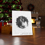 Lyrics -- JAMES & TA-TYONA 10.16.2020 -- Canvas 24x30 -- Printify