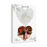Lyrics -- Brian & Elizabeth 11/13/2015 -- Canvas 12x16 -- Printify
