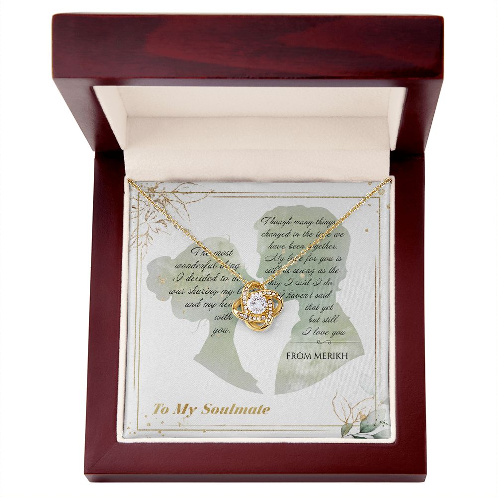 To My Soulmate - From Merikh - The Most Wonderful Thing Necklace