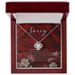 Love Knot Silver, I'm Sorry - I Did Something I Can't Take Back - White Gold 14K
