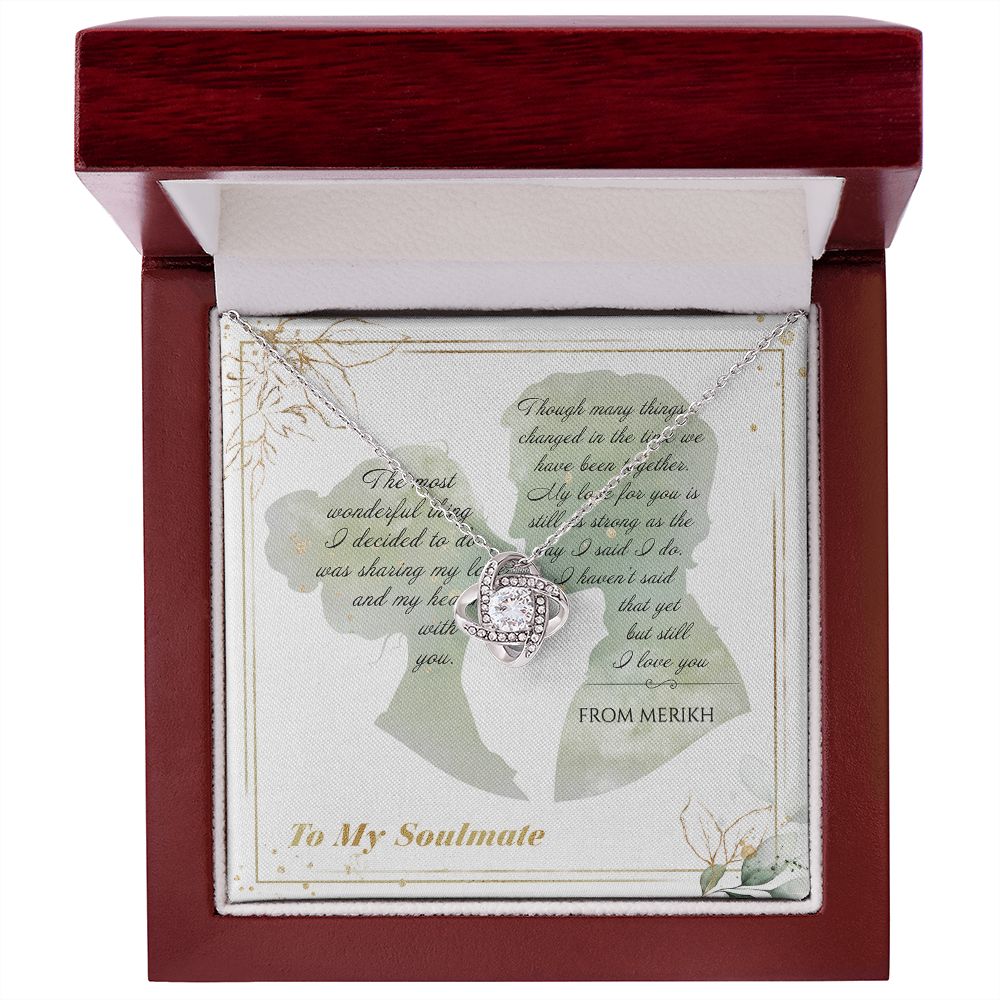 To My Soulmate - From Merikh - The Most Wonderful Thing Necklace