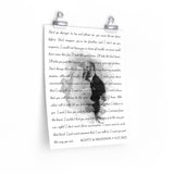 Lyrics Song -- poster/ 11''x14'' -- Scott & Shannon 8/27/2021