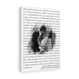 Lyrics Song -- Canvas  12"X16" -- Ray & Sarah